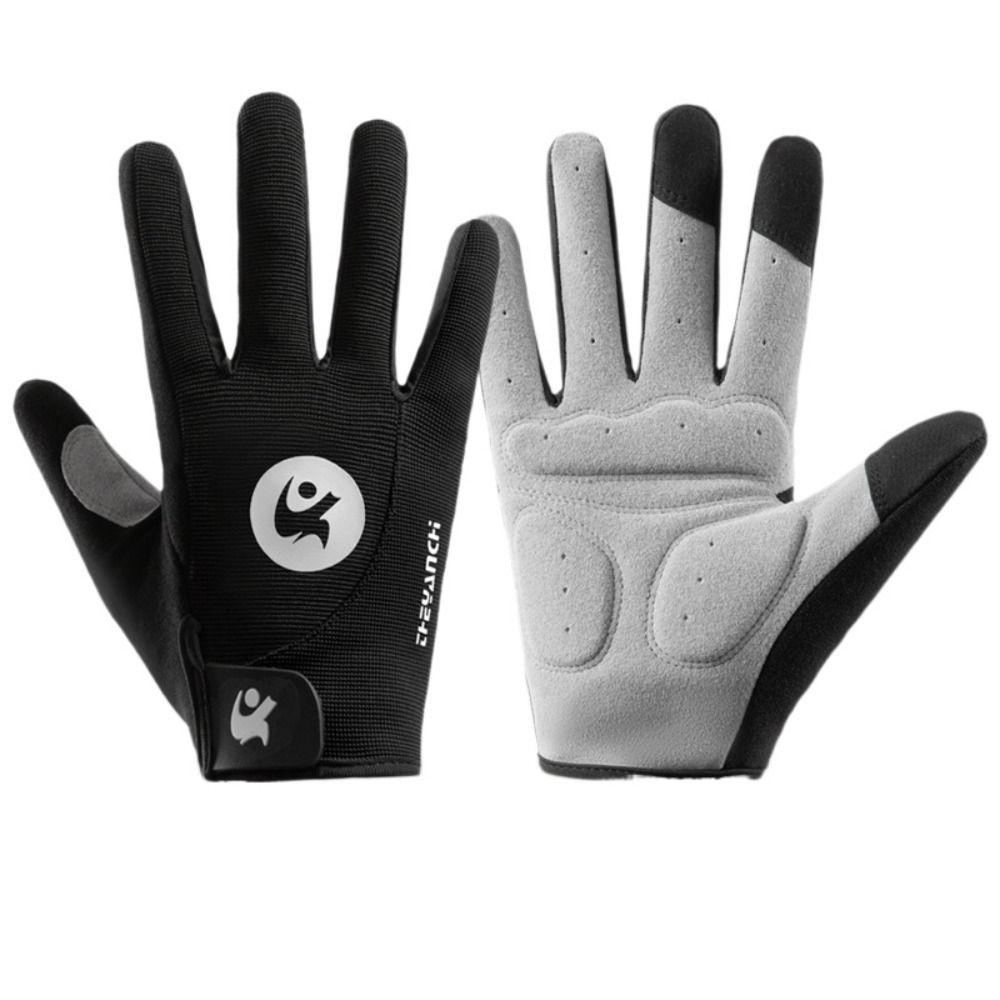 Силиконовые противоскользящие велосипедные перчатки с полными пальцами, гигроскопичные и влагоотводящие перчатки для шоссейного велосипеда