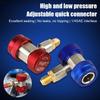 1Pc Adjustable Quick Connector R134a For Automotive Air Conditioning Liquid A/C High And Low Pressure Refrigerant Conversion