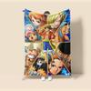 Тонкое фланелевое одеяло. Плед с аниме One Piece на четыре сезона. Для дивана, кровати, гостиных, путешествий, пикника, офиса, детских подарков