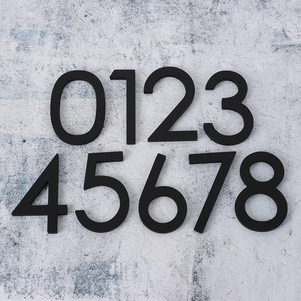 Letters 911 Visibility Signage Address Plaque Garden Door Modern House Numbers 6" Floating House Number Number with Nail Kit