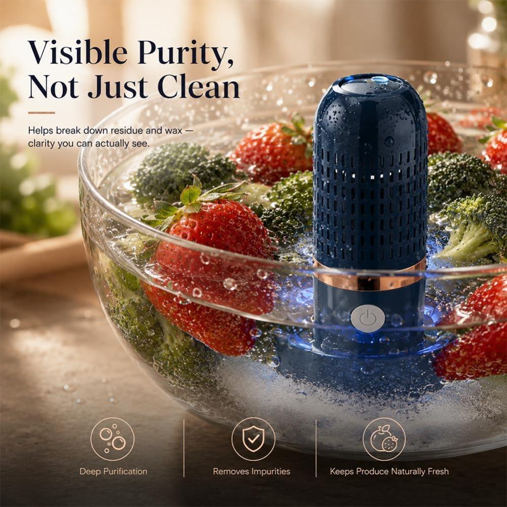 Fruit and Vegetable Purifier Cleaner Washing Machine, 2027 Titanium-Bearing, OH-ion Purification Technology