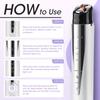 Микротоковый beauty-инструмент для глаз, вибрация, красный свет, подогрев, палочка для лифтинга глаз, 3 режима для сухих глаз, темных кругов, мешков под глазами, отечности