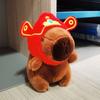 Cute Toy Simulation Capybara Pendant Multicolor Fluffty Animal Doll Headgear Capybara Doll  Kids