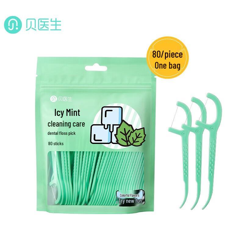 Dr. Bei Icy Mint Super Fine Dental Floss Sticks