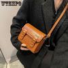 Повседневные однотонные высококачественные ретро-сумки на одно плечо для женщин, осень-зима, универсальные элегантные сумки через плечо