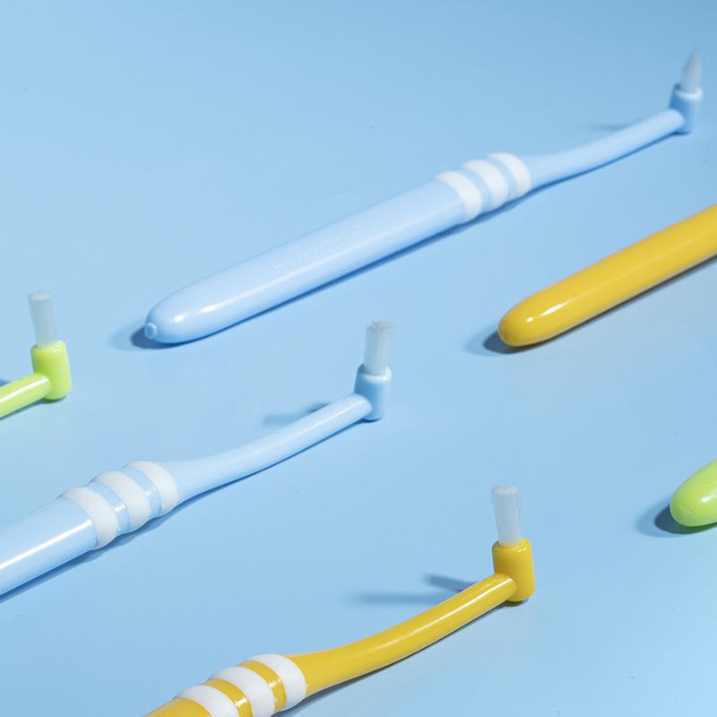 1 шт., зубная щетка с пучками, щетка с конечным пучком, щетка для чистки межзубных промежутков, мягкая зубная щетка с одним пучком, уход за межзубными промежутками