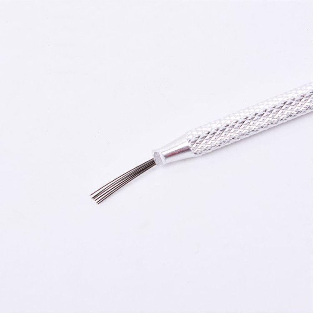 1/2/3pcs Handmade Modeling Clay Pottery Texture Brush 7 Pins Sculpting Ceramics Tool
