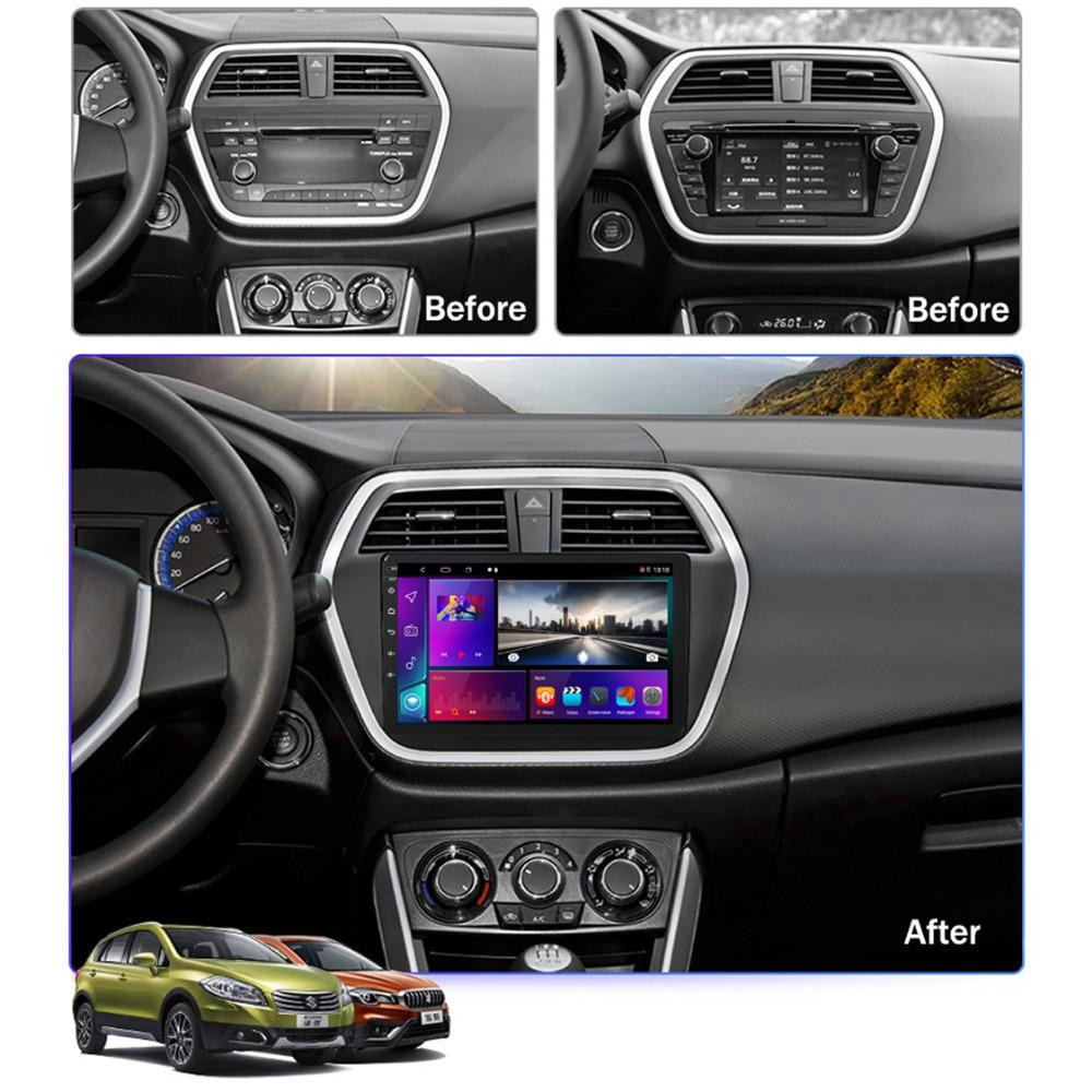 Android Car Radio Stereo для Suzuki SX4 2014-2021 GPS-навигация 2DIN 4-ядерный мультимедийный плеер Autoradio 1+16 ГБ
