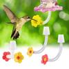 Hummingbird Feeder Tube And Stopper Single/Double Head Floral Tip Hummingbird Water Feeding Tube Replacement Parts for Making Your Own Birds Feeder