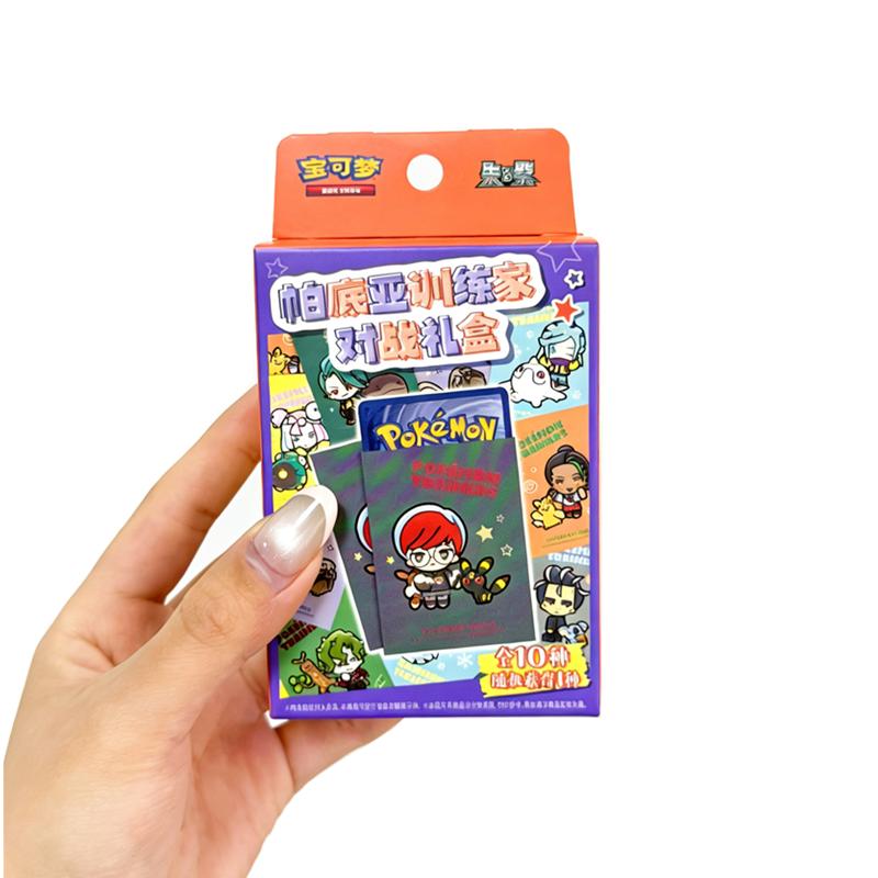 Горячая Новинка Оригинальные Настоящие Коллекционные Карты Ptcg Палдея Тренеры Боевая Подарочная Коробка Палдея Тренеры Фото Карта Кулон Набор