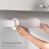 simpletome Paper Towel Under Cabinet or Wall Tension Kitchen Paper Holder Fits Holder, Mounted, One-Hand Operation, Arm, (White, 24-28cm Rolls)