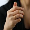 LIKGREAT Кольцо Цветок Лотоса из Нержавеющей Стали Символ Уналоме Буддизм Индийские Кольца Ом для Женщин Исцеляющие Амулеты Украшения Подарок