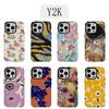 Роскошный чехол для телефона в стиле Y2K с цветами для iPhone 17 16e 16 15 14 13 12 11 X XS XR XSMAX 7 8 Air Pro Max Plus Роскошный двухслойный