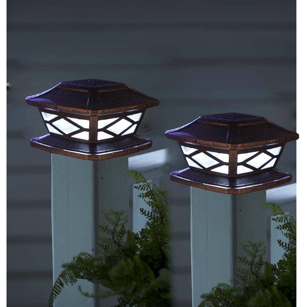 Solar Post Cap Light Outdoor Solar Courtyard Light