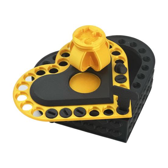 Love Heart Annoying Gift Box with Screws 3D Printed Christmas Puzzle Present Box Prank Case Home Office Desktop Decoration Ornament Joke Gag Gift