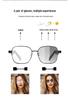 GS11 Bluetooth Smart Glasses with Magnetic Color-Changing Lenses, Punk Metal Double Bridge, Ideal for Outdoor Driving