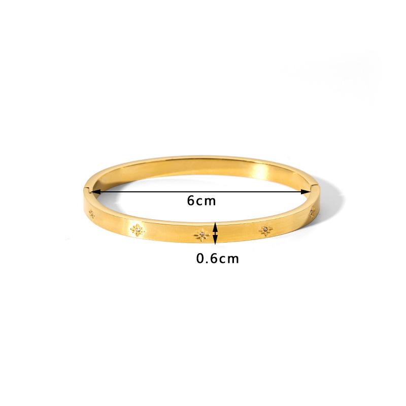 Новые браслеты из кубического циркония 18 карат из нержавеющей стали, не выцветающие ювелирные изделия для женщин, подарок