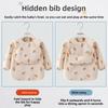 Rice Pocket Child Feeding Bib Feeding Blouse Toddler Bibs New Long Sleeve Apron