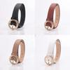 Womens Fashion Pu Leather Belt With Alloy Buckle For Casual Wear And Office Style