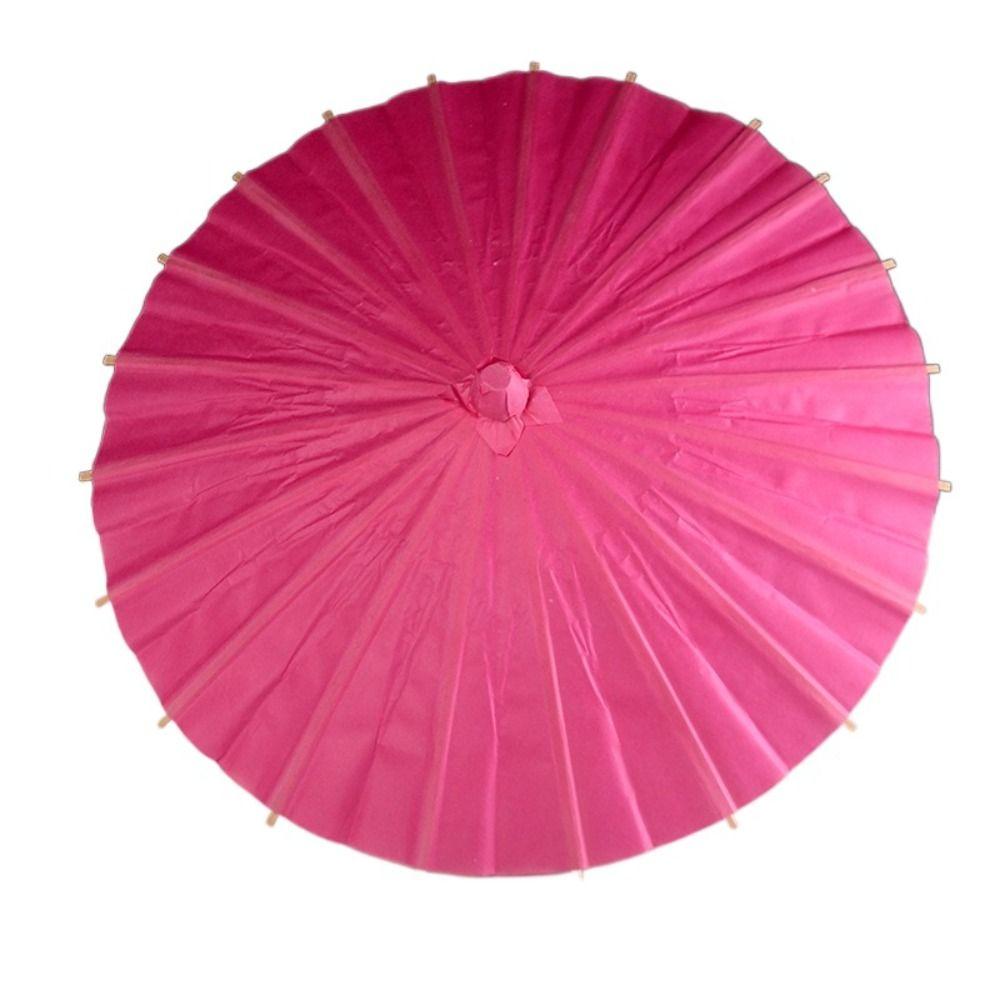 Vintage Handmade Paper Umbrella Traditional Blank Paper Umbrella DIY Painting Paper Umbrella Home