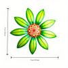 Metal Flower Wall Decor Art Sculpture Hanging Ornament Aesthetic Home Room Garden Courtyard Decoration Outdoor(4colors Optional)