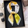1pc Square Scarf Women‘s Soft Satin Bandanna Luxury Print Bag Scarves Head Band Fashion Lady Hair Wrap Female Neckerchief Hijab