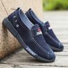 Мужские летние дышащие туфли из ткани Old Beijing, мужские туфли с одной педалью, универсальные повседневные туфли из парусины, рабочая обувь для мужчин