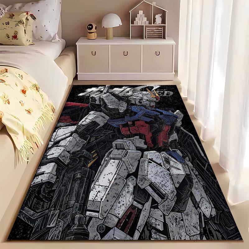 Robot Anime Design Carpet suitable as a non-slip mat for the living room or bedroom sofa