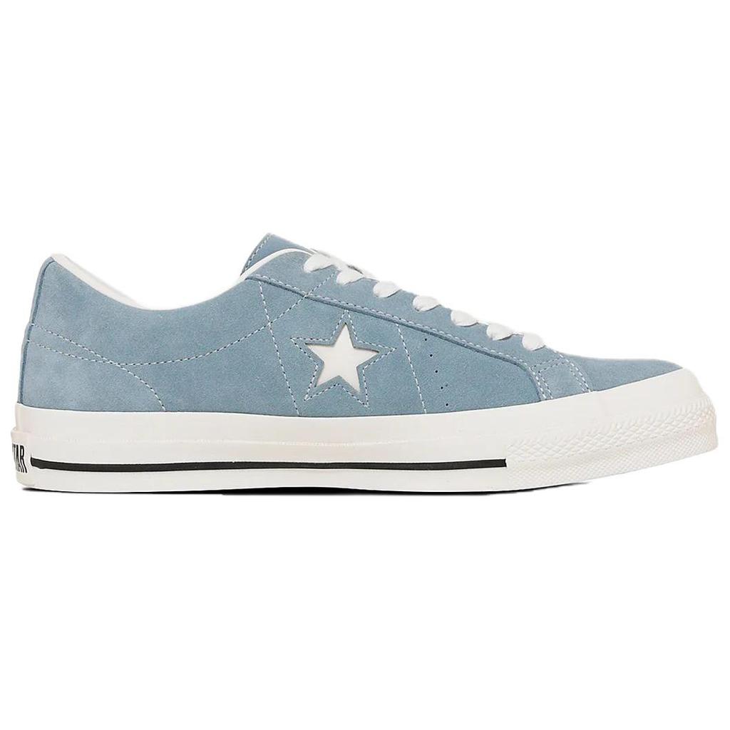 Converse One Star Замшевые Мягкие Удобные Нескользящие Прочные Низкие Кеды для Скейтбординга Унисекс Синие 35200863