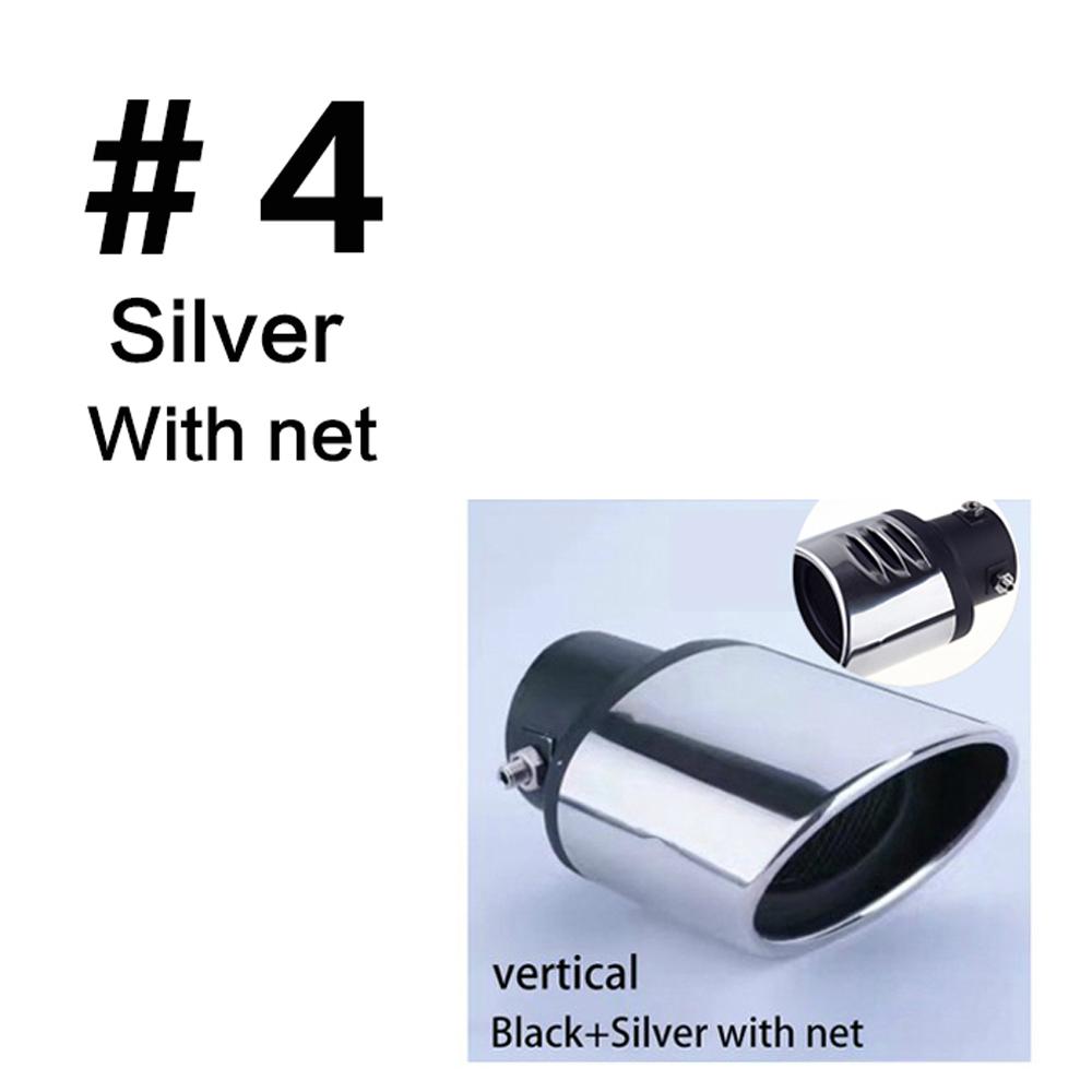 Universal Car Vehicle Modification Square Exhaust Muffler Steel Tail Pipe