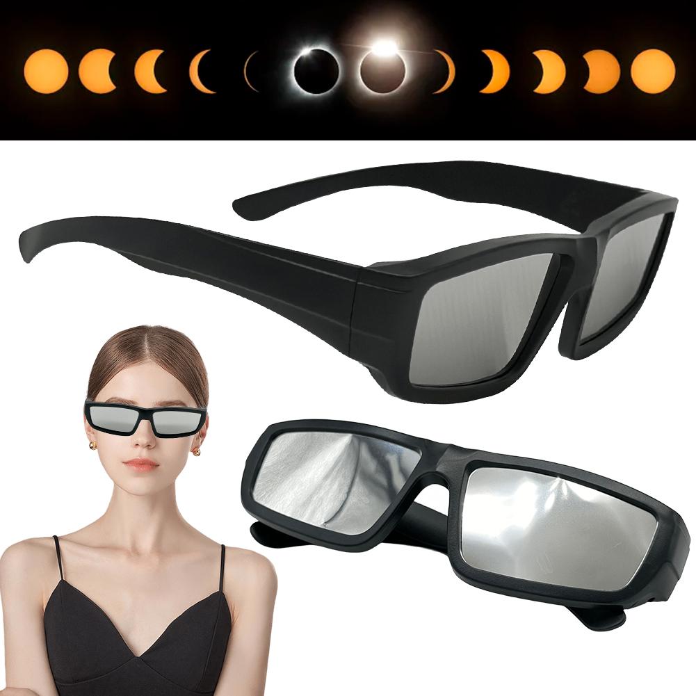 1/2/3/5Pcs Solar Eclipse Glasses ISO Certified Safe Shades Direct Sun Viewing Glasses Unisex Eyewear Sun Observation Sunglasses