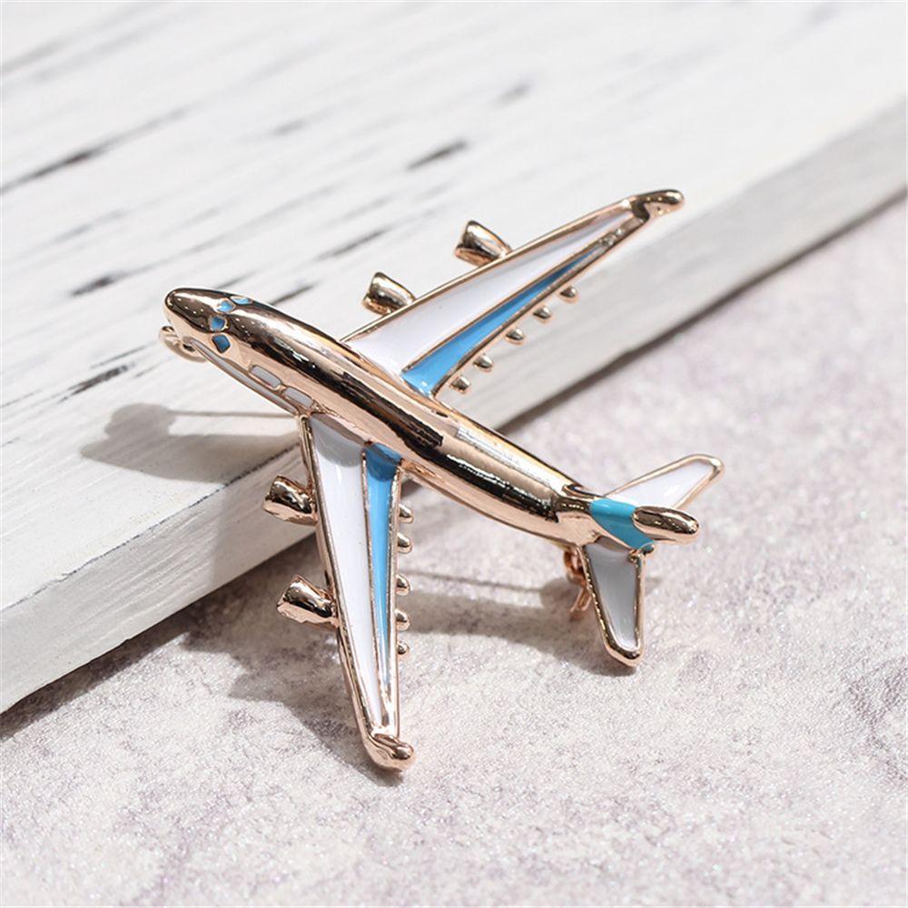 New Fashion Enamel Zinc Zinc Alloy Plane Airplane Pins Badge Jewelry Brooch