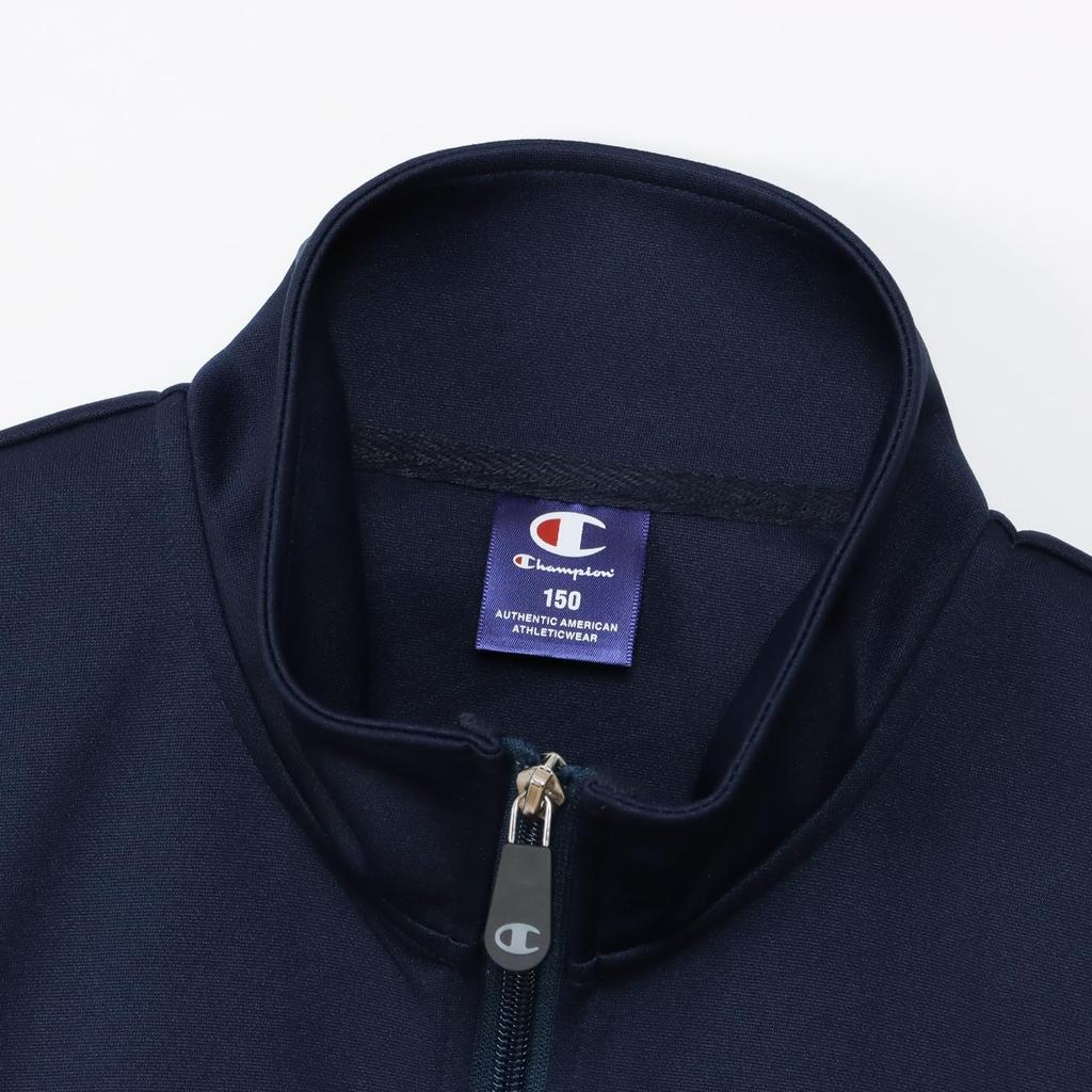 Champion Long Sleeve Tracksuit Set Script Basic Sports Size 110 Kids' (2-Pack), Quick-Drying, Logo, CK-ZSW01, Navy,