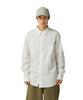 Organic Cotton Shirt Long and Size White SH-25AU003, Sleeve, Men's Women's, L,