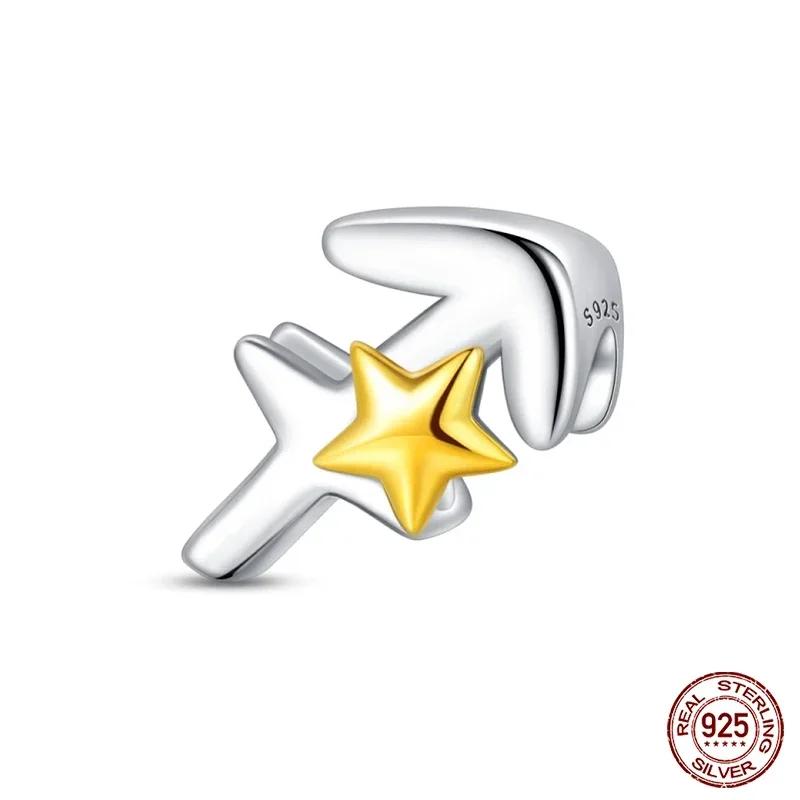 Кулоны Звезда Луна Ночное сияние Бусины Шишки Сосны Подходят для Браслетов Медь Красивые Цветы Подвески Бабочки DIY Ювелирные Изделия