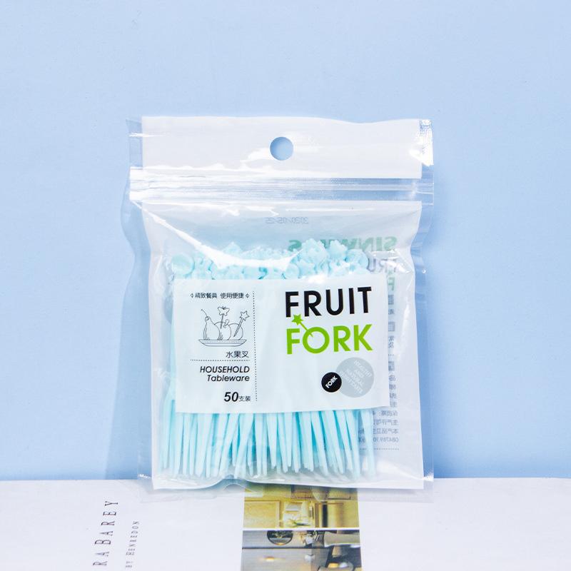 50 шт. мультяшные пластиковые вилки для фруктов зубочистки ланч-боксы для детей на день рождения закуски торт десерт выбор вилки