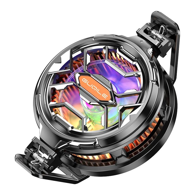 Магнитный и вращающийся задний зажим Радиатор для ноутбука и планшета Сильное охлаждение RGB Охладитель для мобильного телефона Вентилятор для охлаждения телефона для iPad iPhone Mac