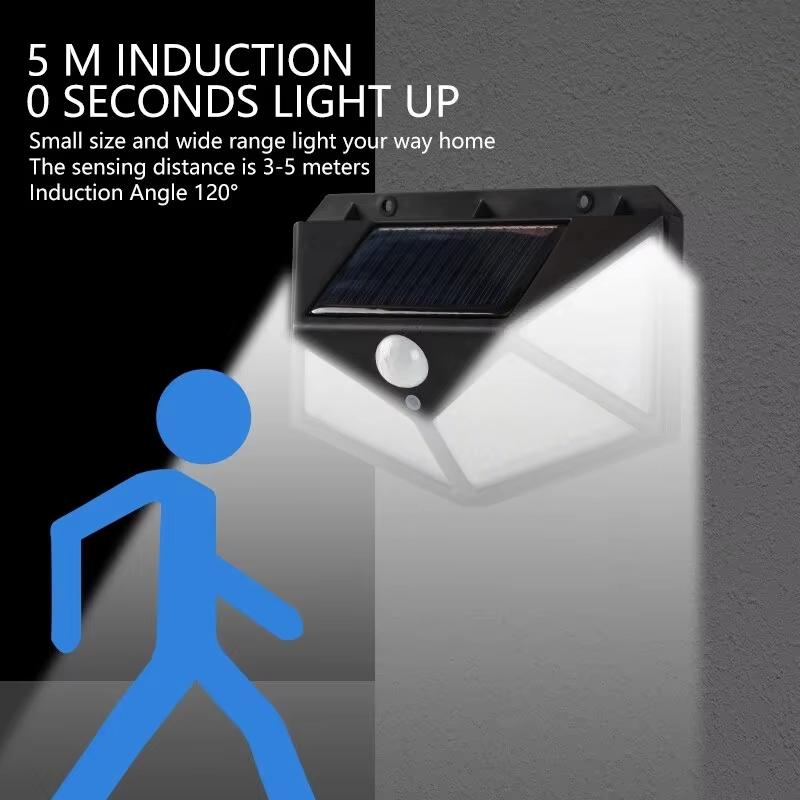 4/6/8/10PCS Outdoor Solar Wall Lights with Motion Sensor IP65 Waterproof 100 LEDs Solar Powered for Garden Yard Street Lighting
