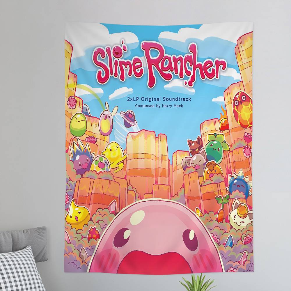 Игра SSlime Rancher Подвесной Бохо Гобелен Подвесной Таро Хиппи Настенные Ковры Комната Домашний Декор