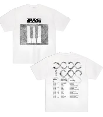 BIGBANG XX COSMOS Tour 2026 Мерч 20-й Футболка 100% Хлопок Унисекс Унисекс Унисекс Футболка Y2k Популярный Kpop Повседневная С круглым вырезом Футболка для фанатов