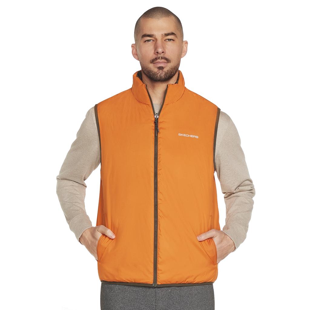 Skechers GO Shield Altitude Reversible Vest, Mens Green Vest