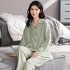 Women's Cotton Pajamas: Loose Fit Long Sleeve, Spring/Autumn Thin Style, Wear Indoors or Out