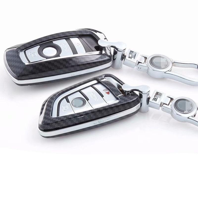 Carbon Fiber Car Key Case for BMW 1, 3, 5 Series & GT/X1/X3/X5/X6