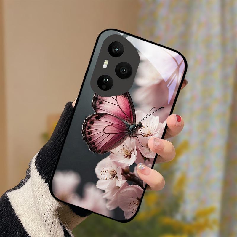 Закаленное Стекло Чехол Для Телефона Для Honor 400 Pro Honor400 Lite 5G Чехол Роскошный Расписной Жесткий ПК Fundas Ударопрочный Защитный Корпус