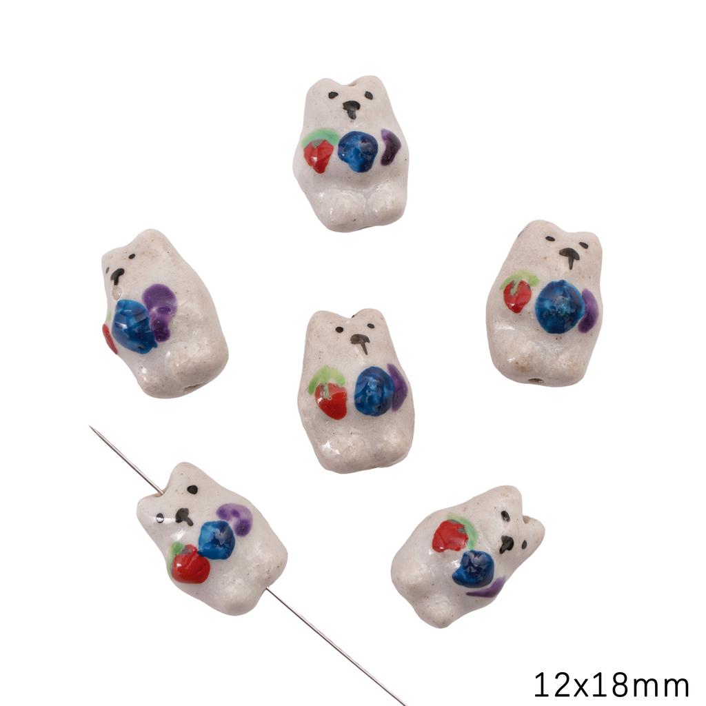 Керамические расписанные вручную бусины для милых животных-подвесок для браслетов, ожерелий и ювелирных изделий своими руками