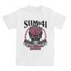 Уличная футболка Sum 41 Band Хлопковые футболки Популярная футболка для взрослых Летняя Потрясающий узор Мужчины Женщины Топы с коротким рукавом
