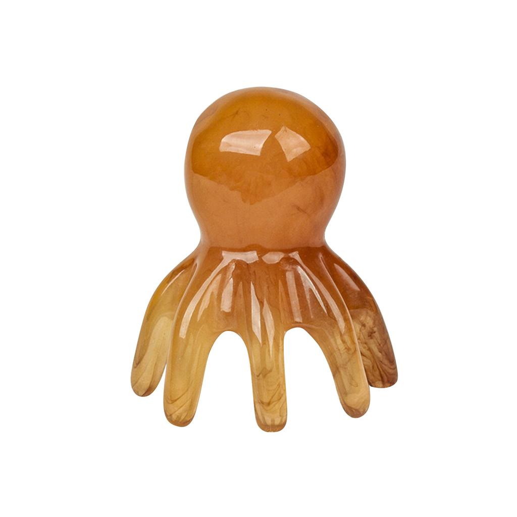 Массажная расческа Octopuses, массажер для меридианов головы, акупунктурная расческа для головы, портативная массажная расческа Octopuses