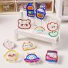 Letter Clip School Stationery Cartoon Binder Clips Snacks Sealing Clip Paper Clip Transparent Clip