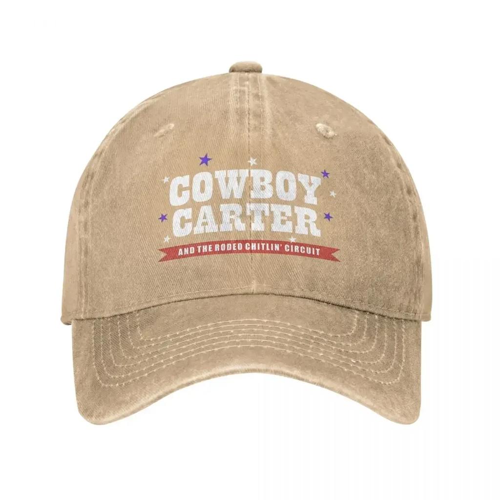 Винтажная бейсболка с логотипом Cowboy Carter от Бейонсе, унисекс, потертая, стираная, с застежкой-snapback, для улицы, бега, гольфа, головные уборы, кепка