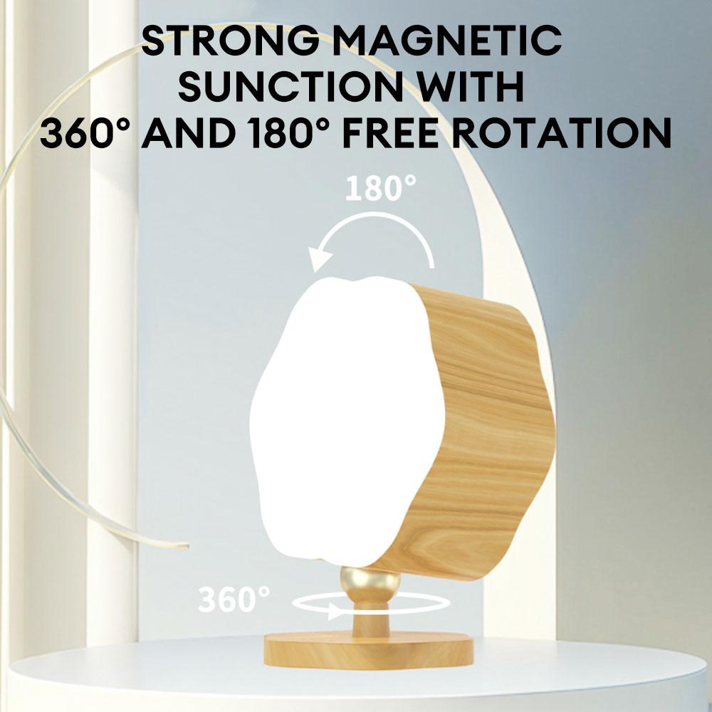 Светодиодные настенные бра с сенсорным экраном, защитой глаз, настенный светильник с 3-мя цветовыми температурами, регулируемой яркостью, вращающийся на 360 градусов USB-лампочка для подзарядки